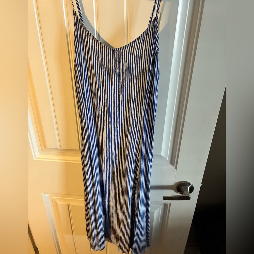 Old Navy Blue and White striped Dress